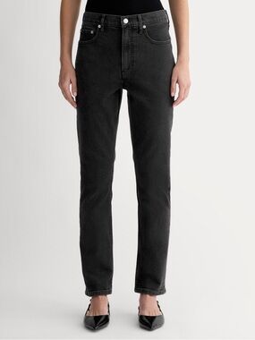Everlane The Original Cheeky Jean in washed black size 28